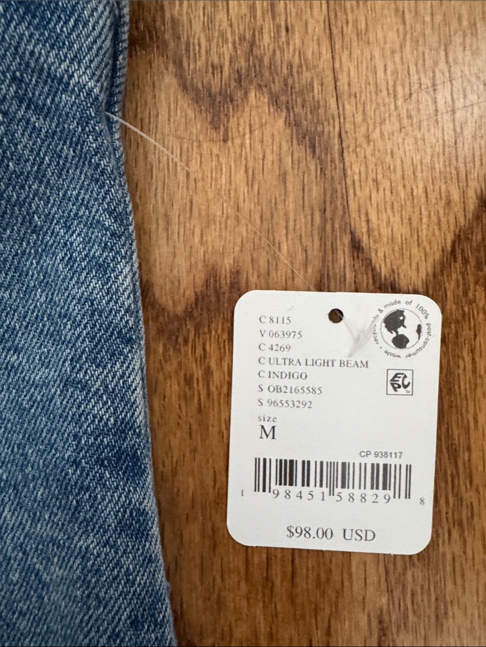 WE THE FREE denim button vest NWT - Picture 2 of 5